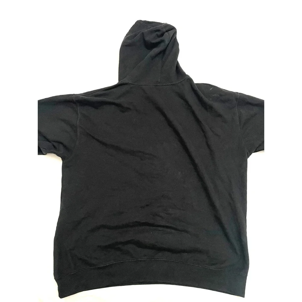 Deftones Spellout Pullover Fleece Hoodie Men's XXL Black Made in USA Band Merch